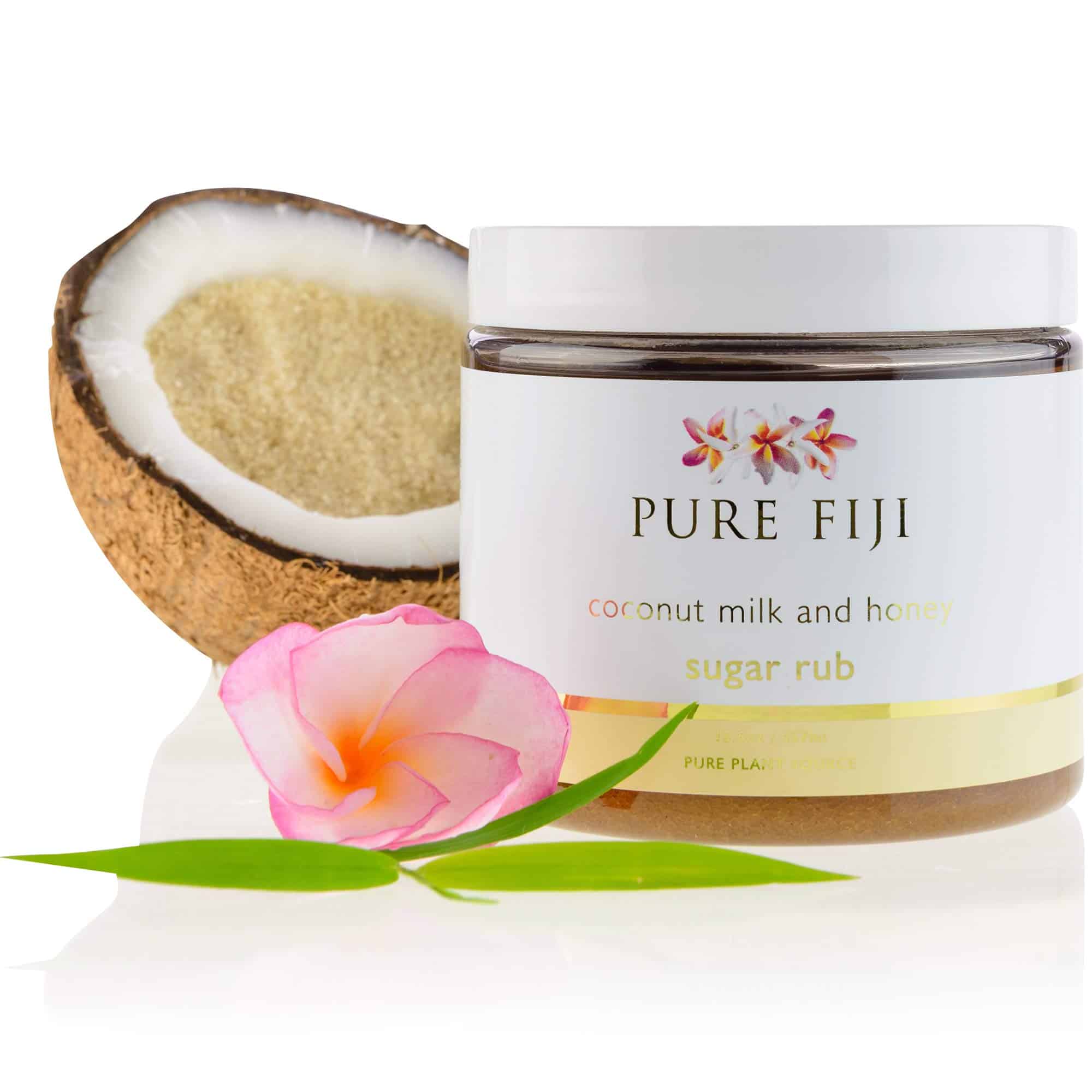 Exfoliante Corporal de Azúcar de Coco Pure Fiji - -, 15.5 Oz