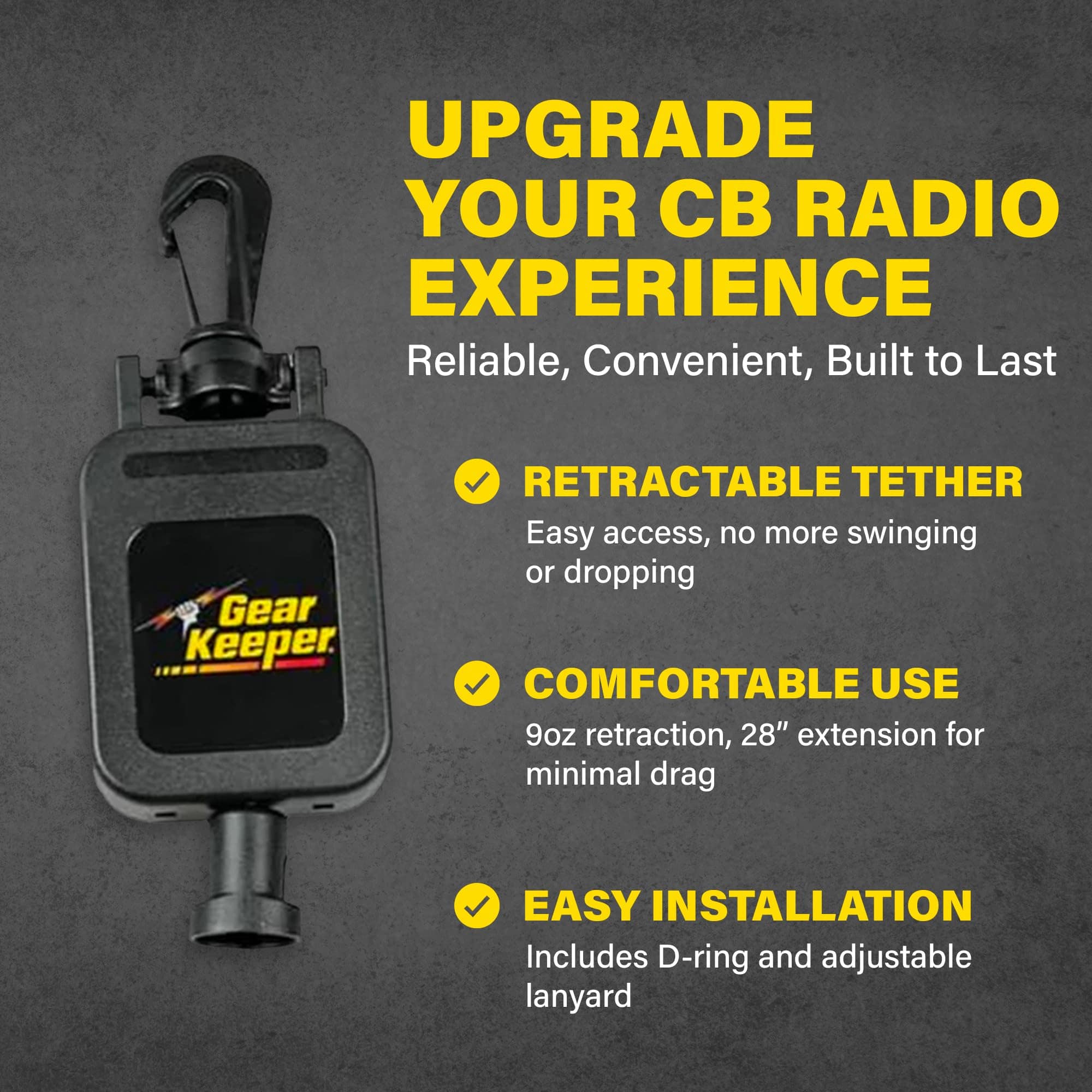 Porta micrófono retráctil Gear Keeper CB MIC KEEPER - Imagen 3