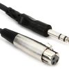 Cable Hosa STX-120F de XLR Hembra a 1/4 de pulgada Plug -