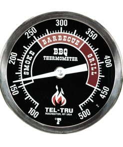 Termómetro para barbacoa Tel-Tru BQ300, dial negro de 3