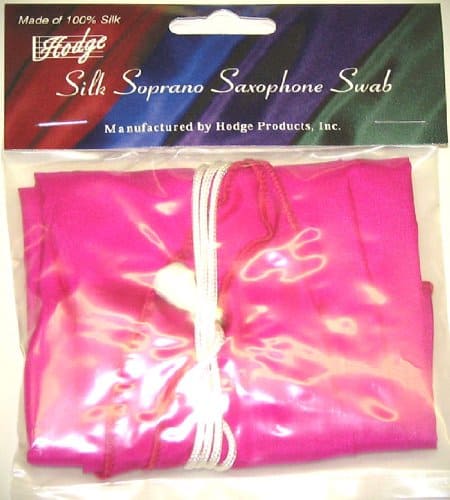 Paño de seda para saxofón soprano Hodge - Rosa