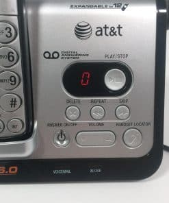 Teléfono inalámbrico AT&T CL82209 DECT 6.0, Negro/Plateado,