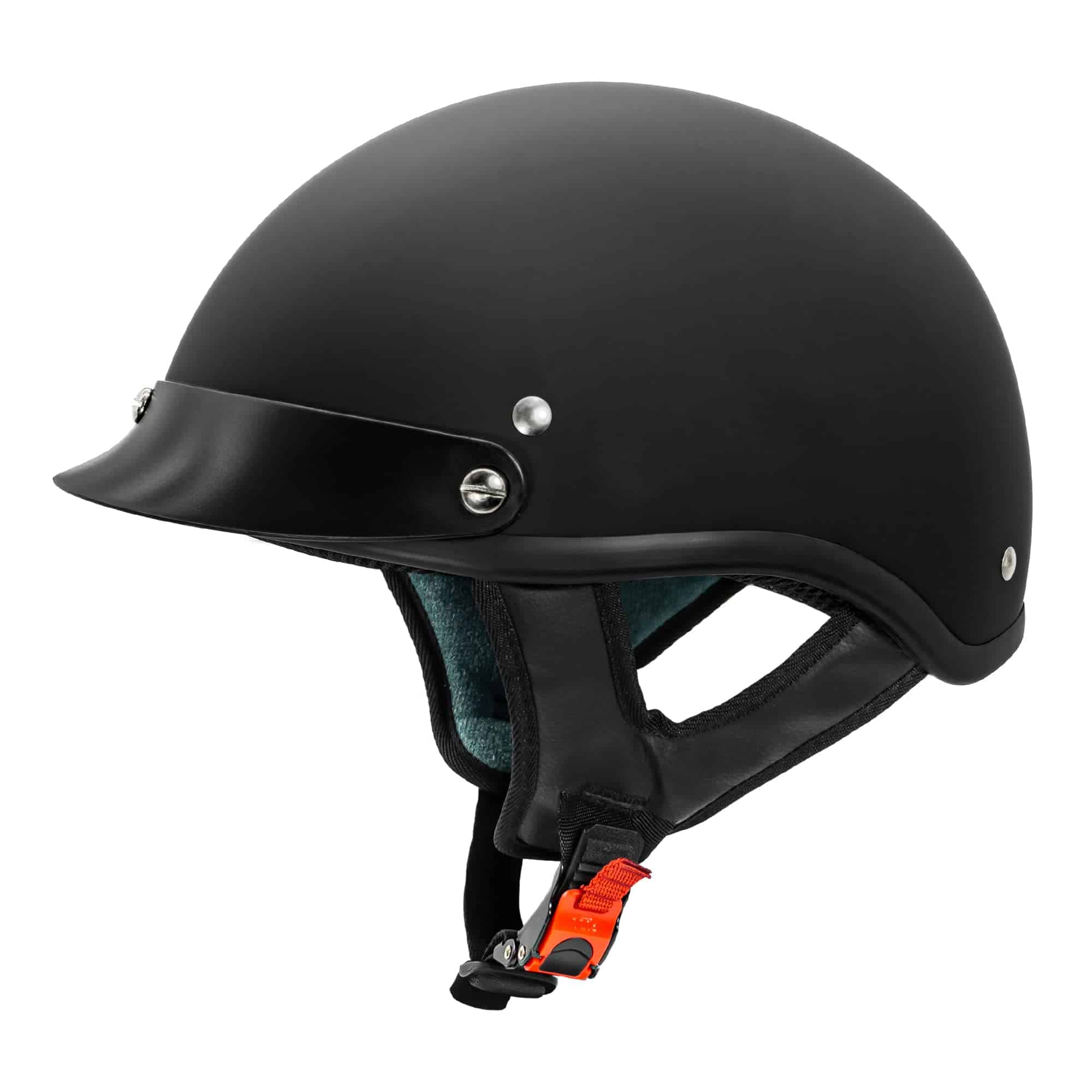 Casco de motocicleta VCAN Cruiser sólido -Negro Mate