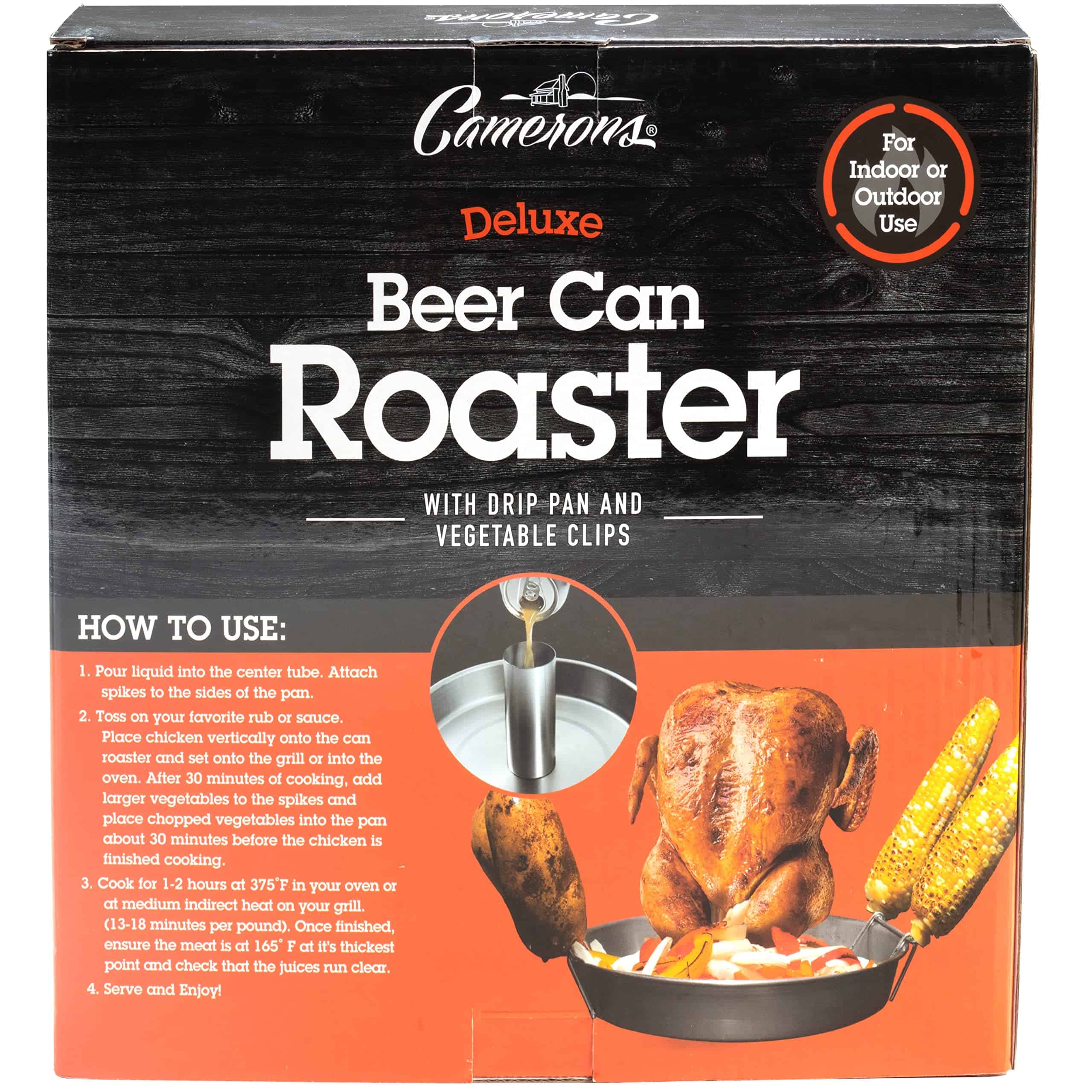 Asador de cerveza deluxe de acero inoxidable de Camerons - - Imagen 5