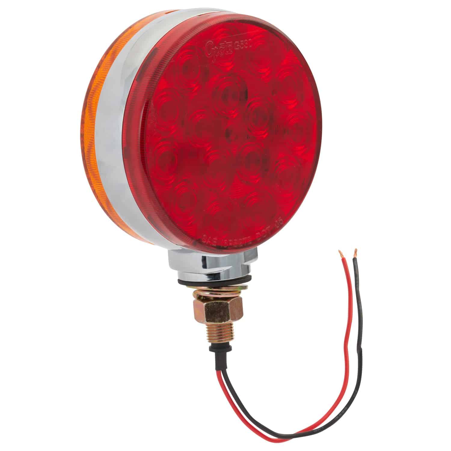 Lámpara de Giro Grote G5300, LED, Doble Cara, Rojo/Amarillo