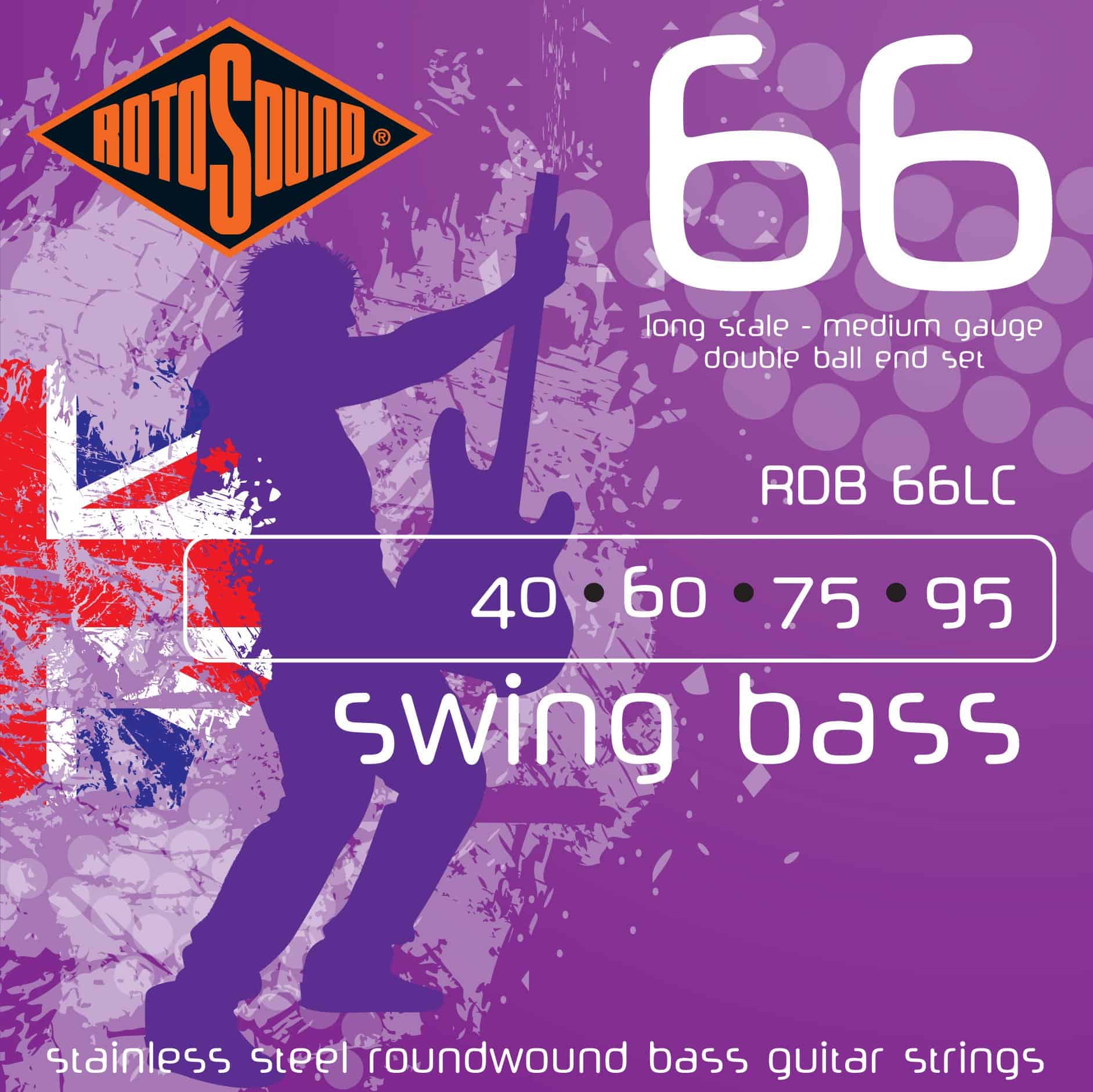Cuerdas de bajo Rotosound RDB66LC Swing Bass 66 de acero