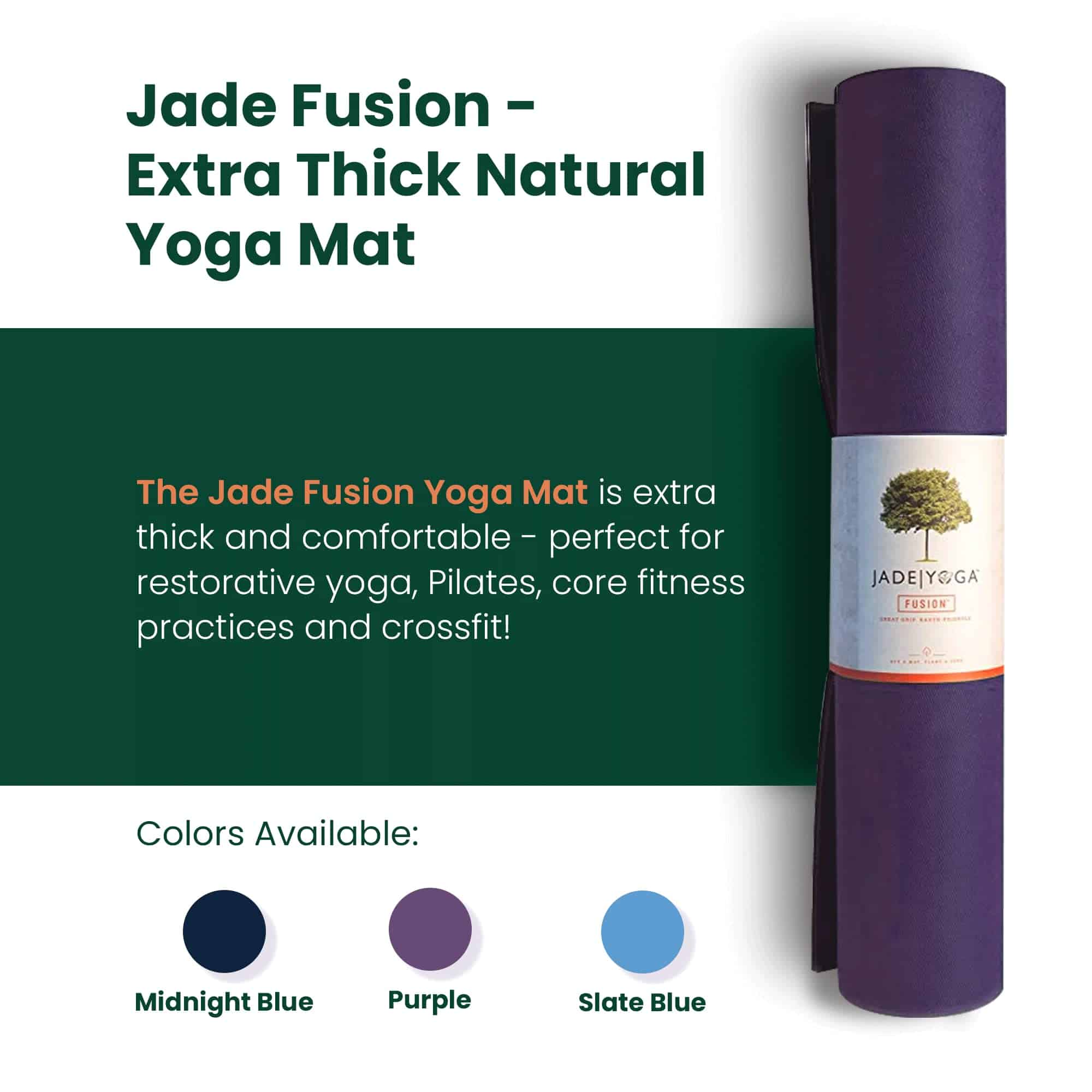 Tapete de Yoga Jade Fusion, Confort de Lujo y Tapetes de - Imagen 4