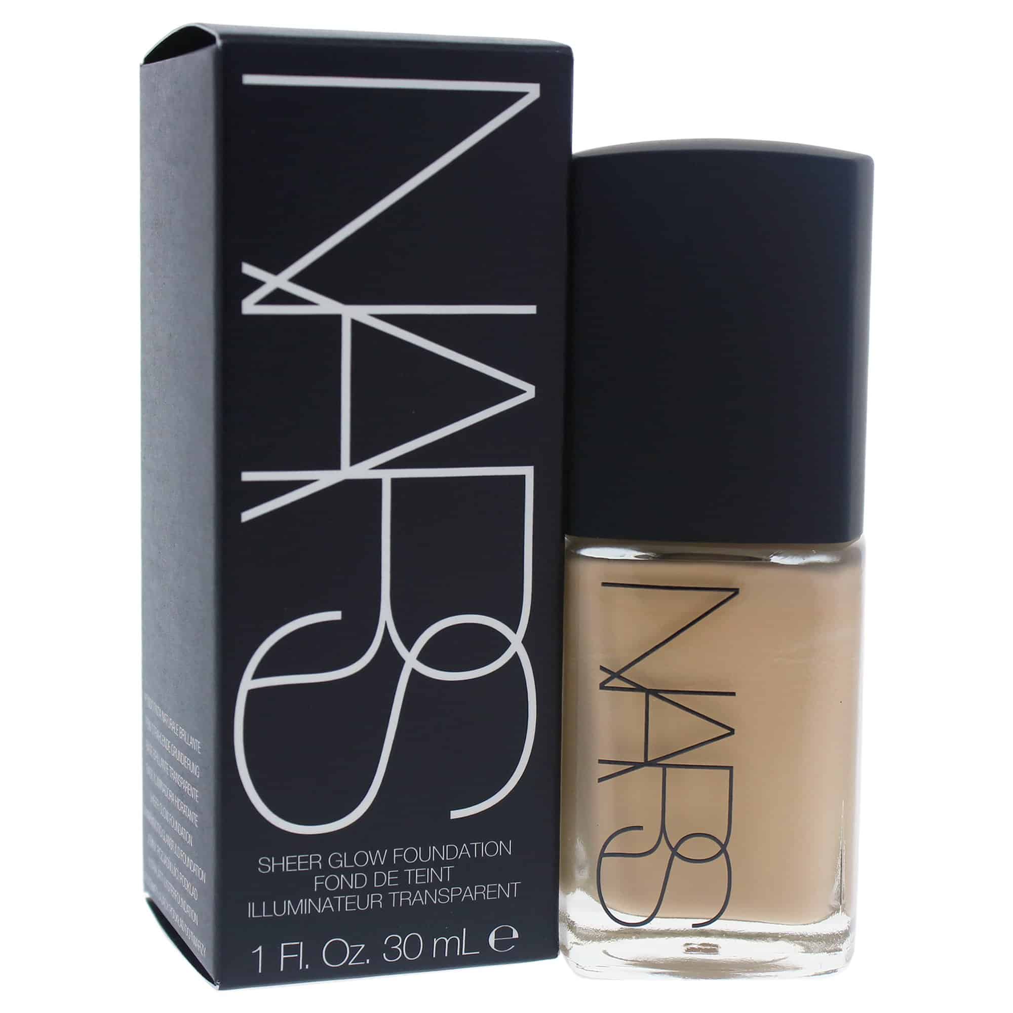 Base de maquillaje Nars Sheer Glow, Fiji/Light, 1 onza