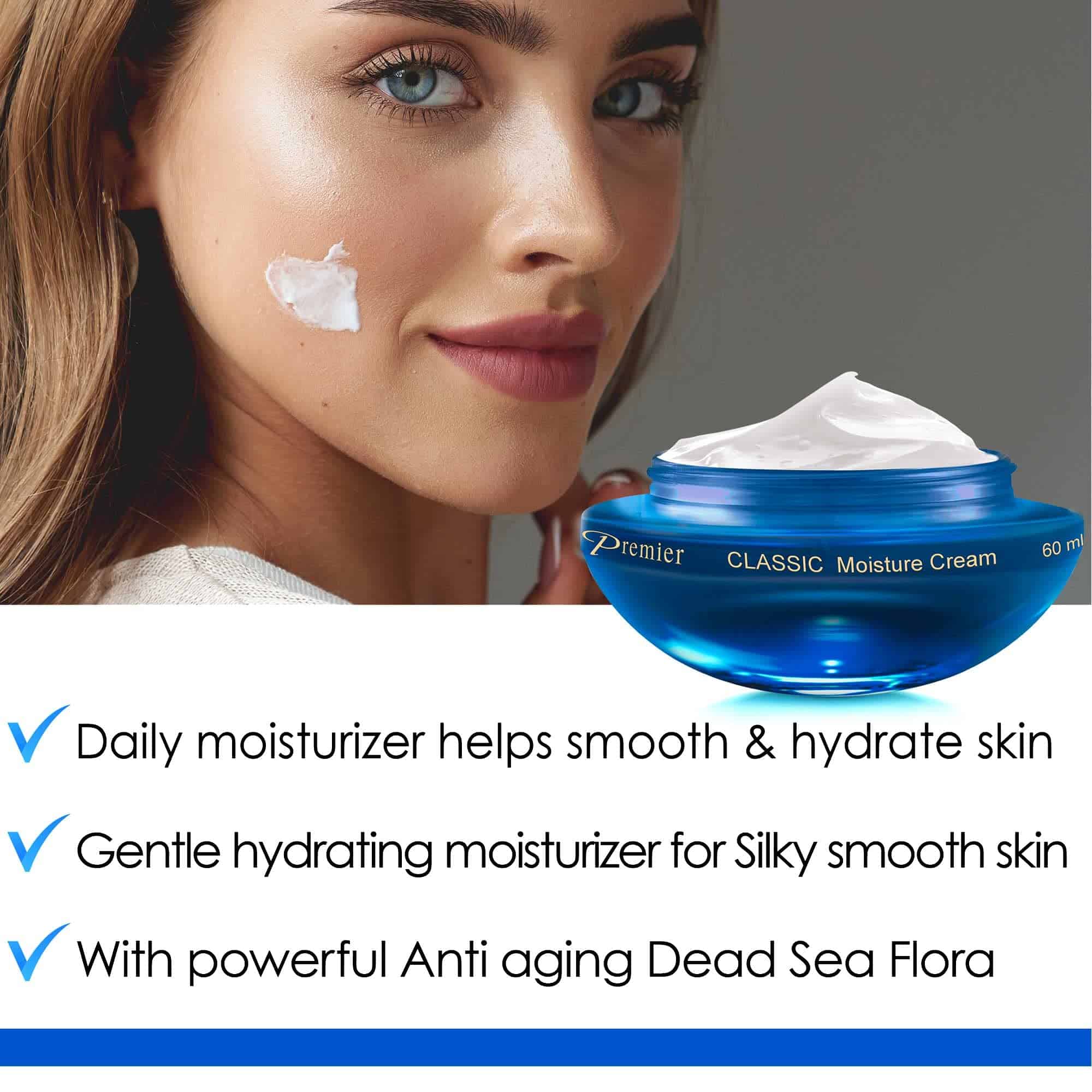 Crema hidratante Premier Dead Sea para piel sensible a - Imagen 3