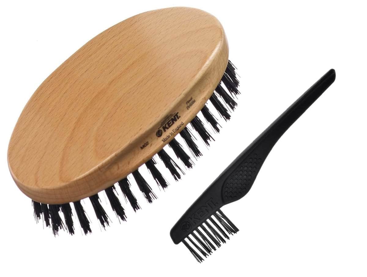 Cepillo de cerdas de jabalí Kent MG2 para hombres, Cepillo