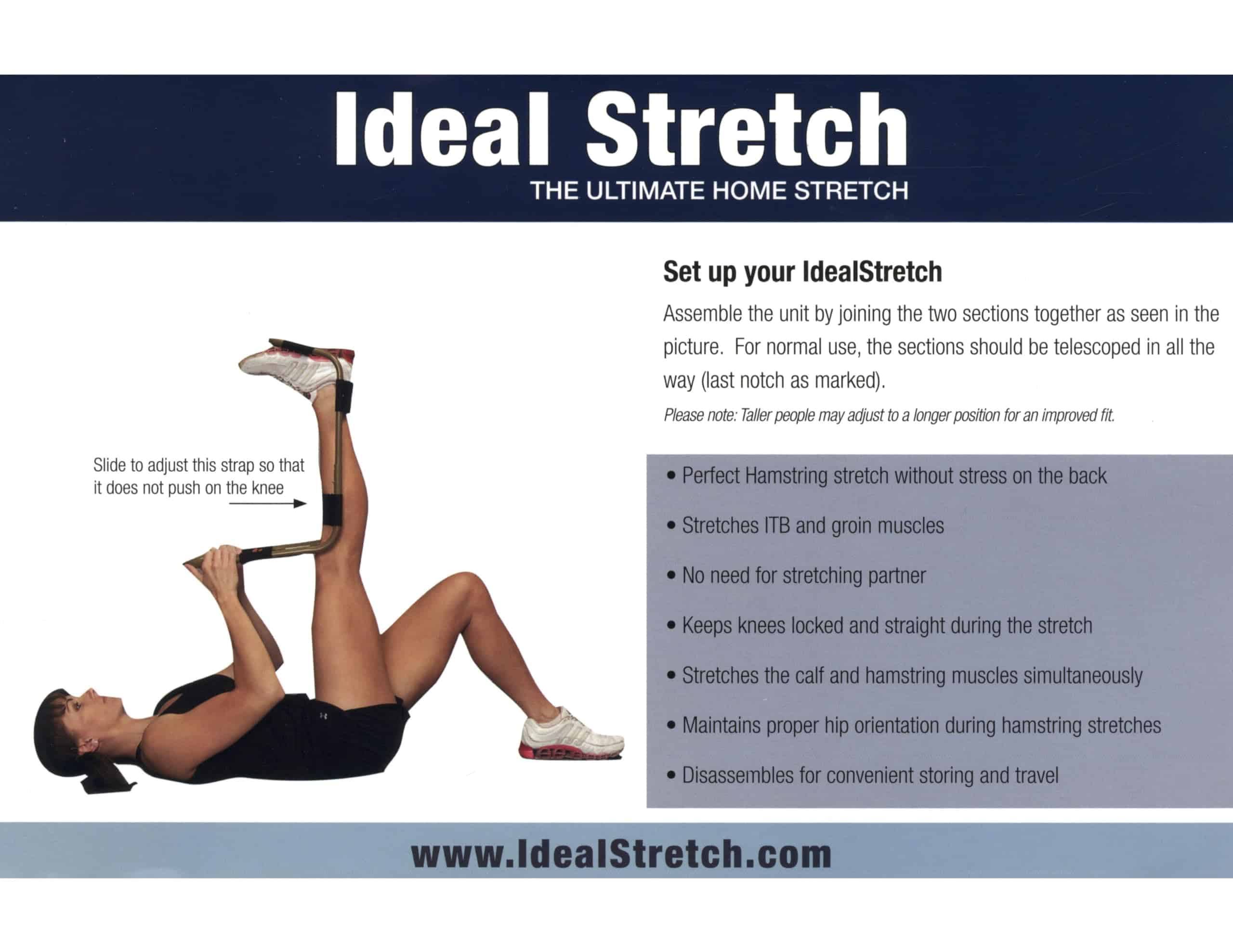 IdealStretch Original - Estirador de Isquiotibiales, - Imagen 9