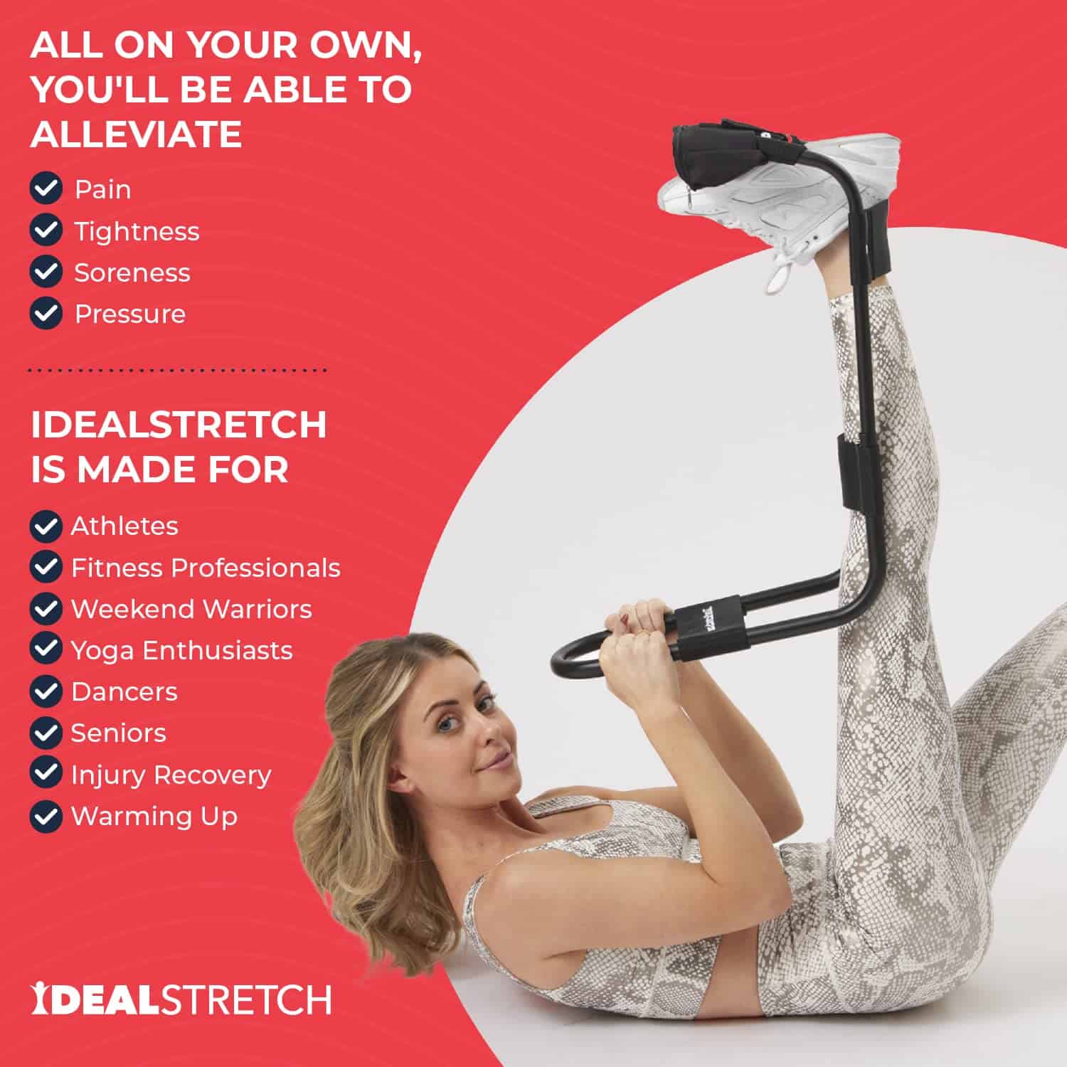 IdealStretch Original - Estirador de Isquiotibiales, - Imagen 8