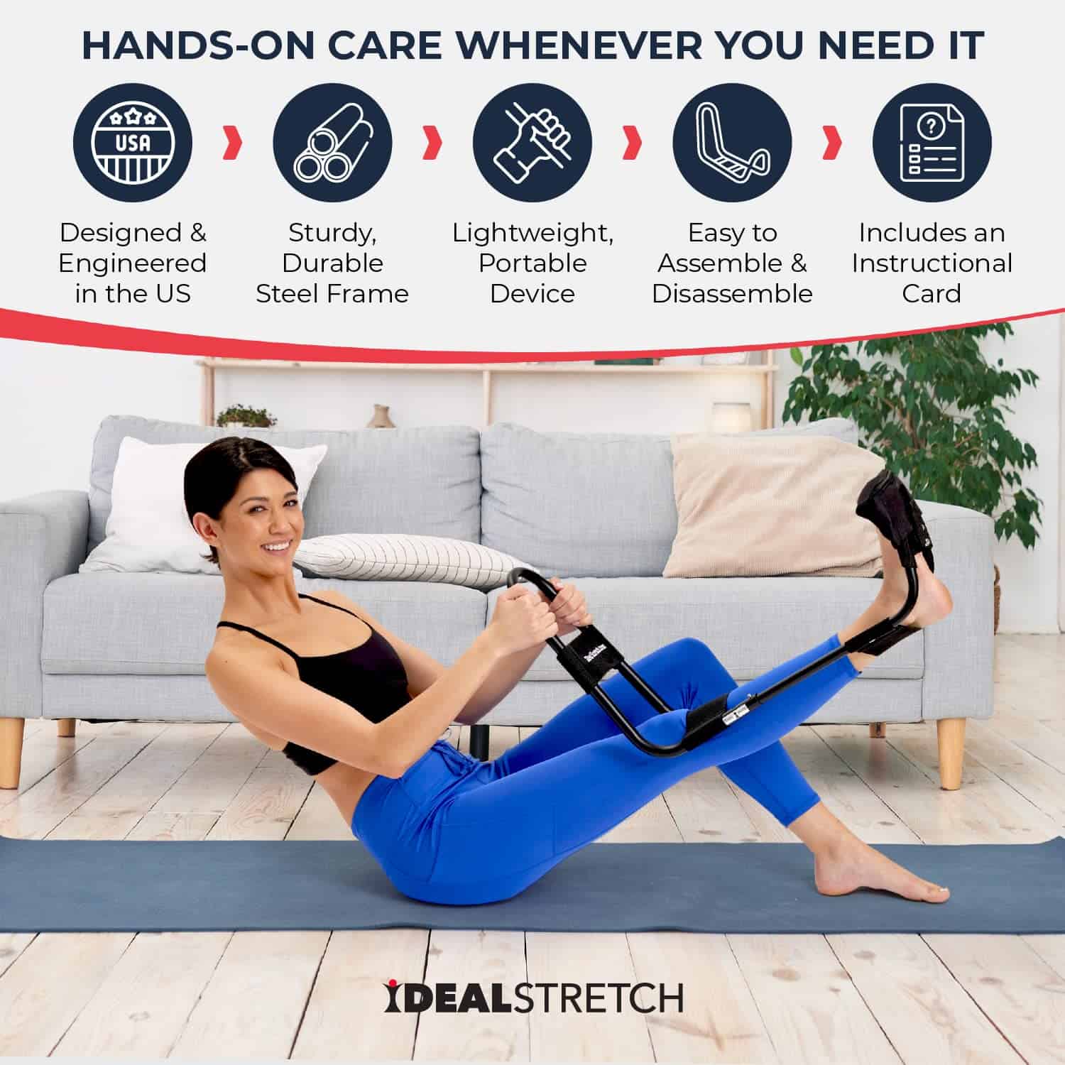 IdealStretch Original - Estirador de Isquiotibiales, - Imagen 5