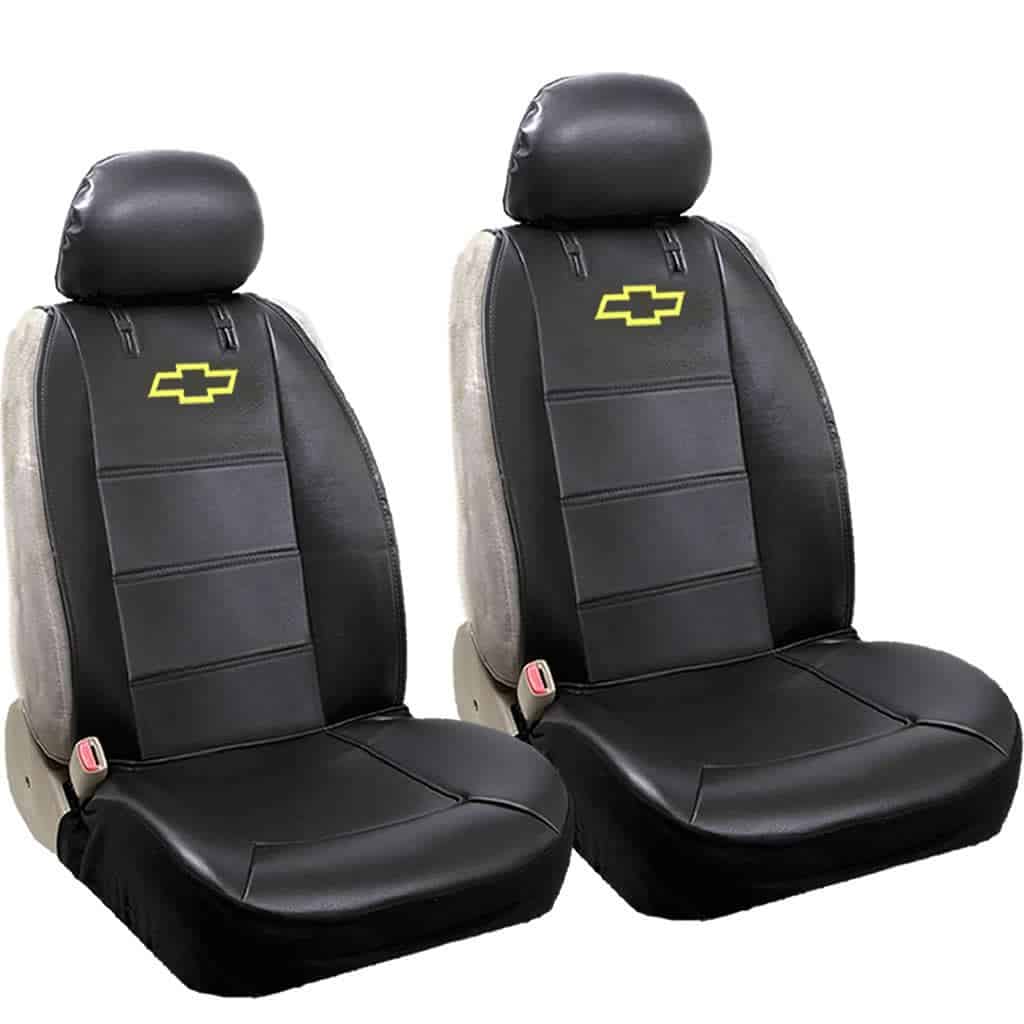Funda de asiento universal Chevy Bowtie sin laterales con