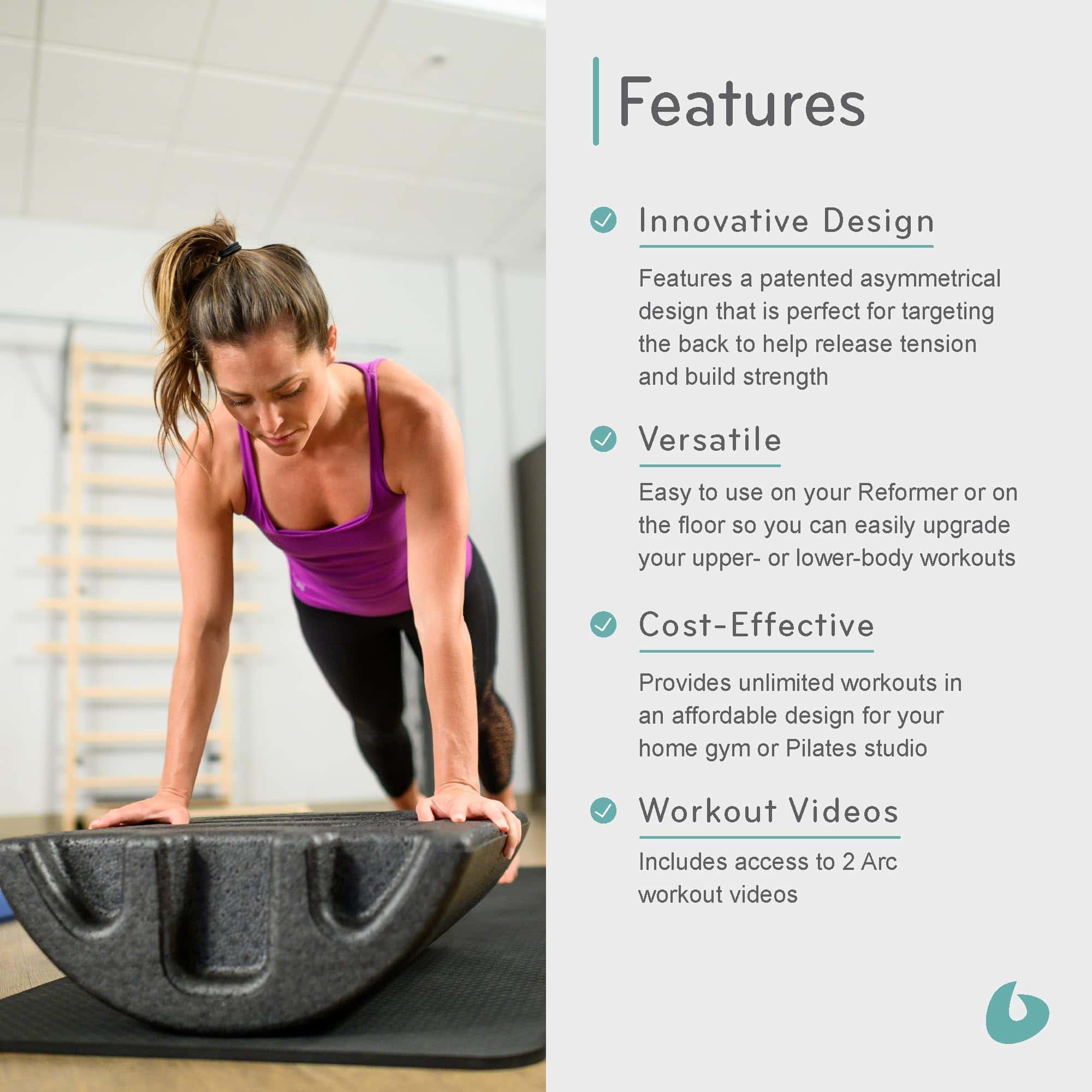 Balanced Body Pilates Arc, Step Barrel para Ejercicios de - Imagen 5