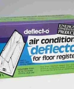 Deflector de aire de plástico plateado Deflect-O Jordan de