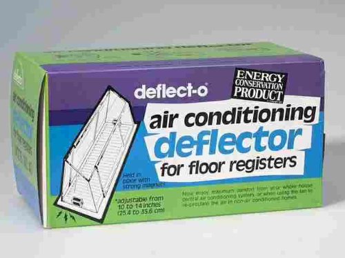 Deflector de aire de plástico plateado Deflect-O Jordan de