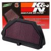 Filtro de aire de motor K&N: Alto -Negro