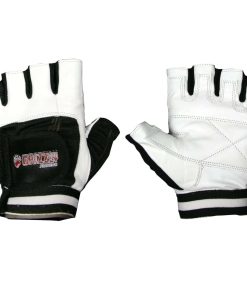 Guantes de Entrenamiento de Cuero Grizzly -Blanco