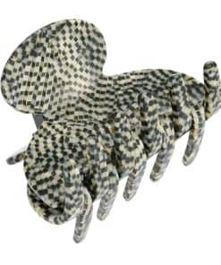 Pequeño clip de pelo plateado para mujeres, France Luxe Sm