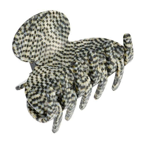 Pequeño clip de pelo plateado para mujeres, France Luxe Sm