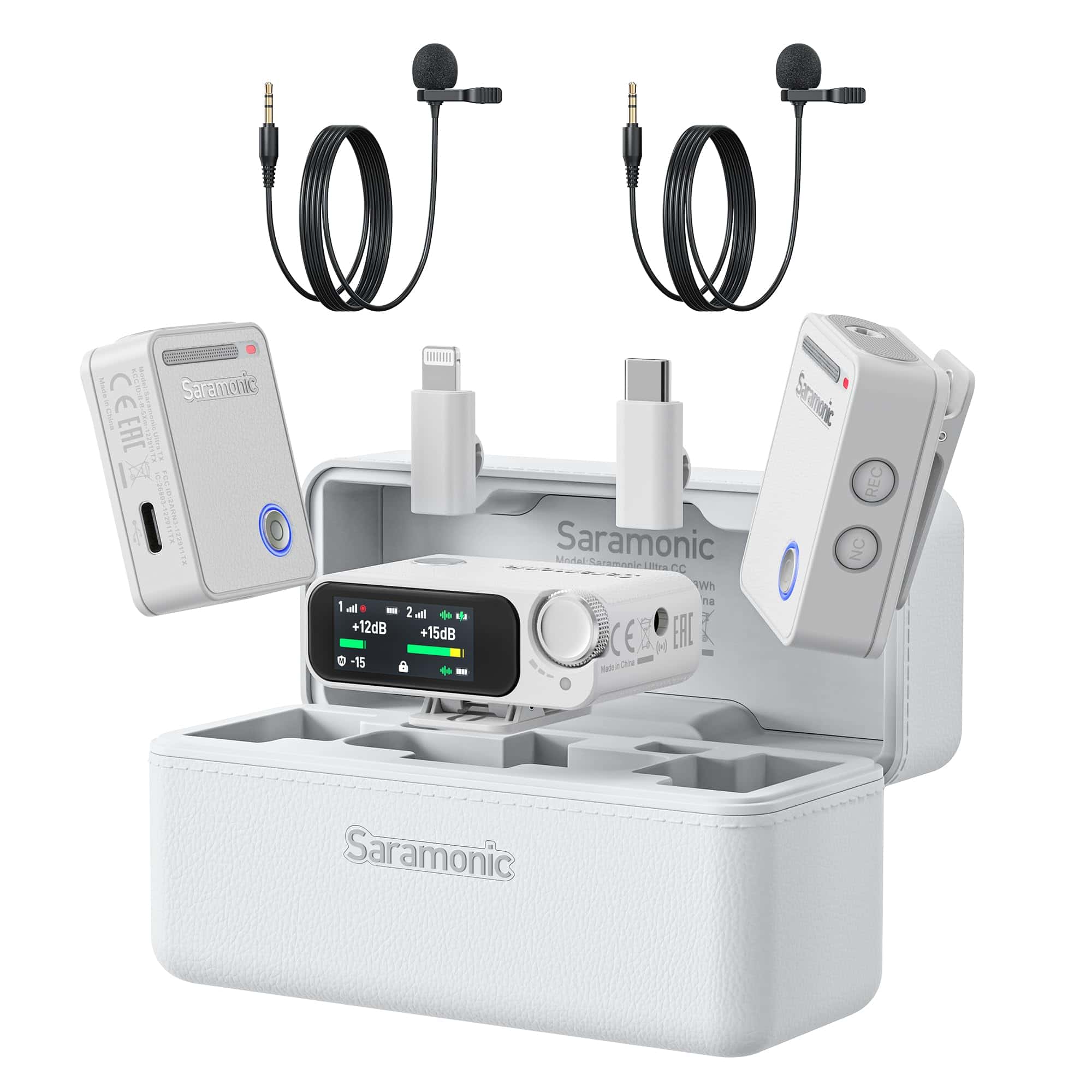Sistema de Micrófono Inalámbrico Dual Saramonic Ultra con