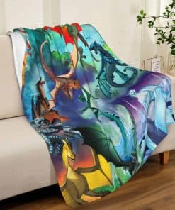 Manta de Tiro de Tela de Franela IULPWSOZP Dragon Fantasy