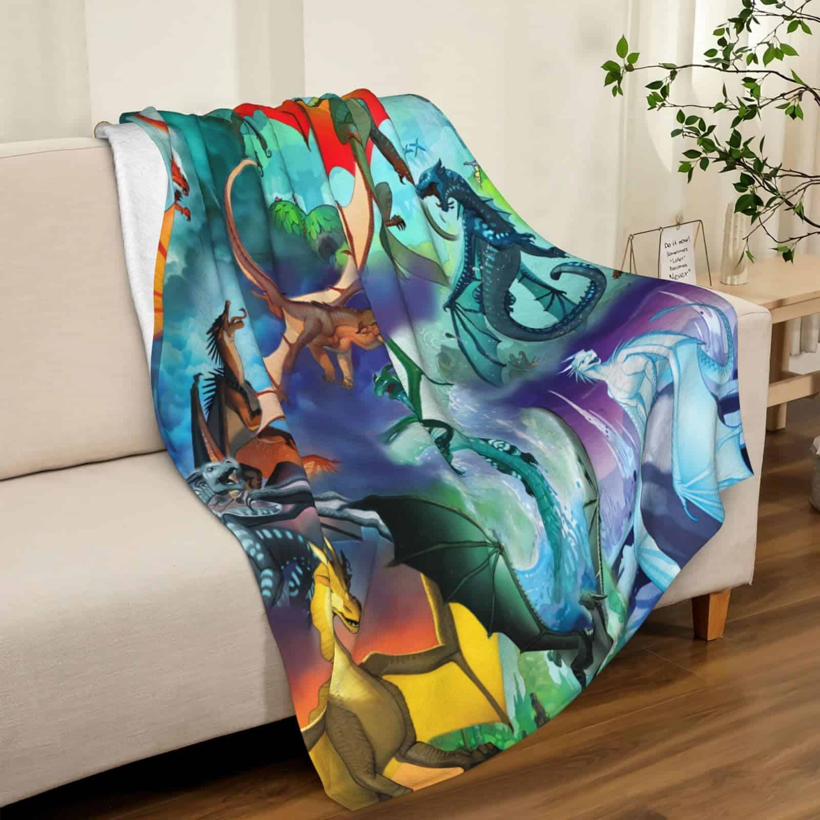 Manta de Tiro de Tela de Franela IULPWSOZP Dragon Fantasy