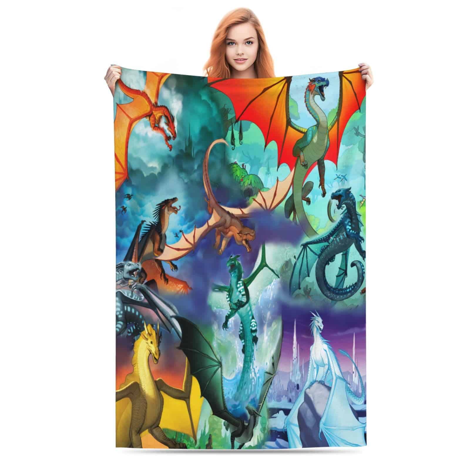 Manta de Tiro de Tela de Franela IULPWSOZP Dragon Fantasy - Imagen 7