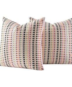 Funda de Almohada Boho Decorativa a Rayas 20x20 para Sofá