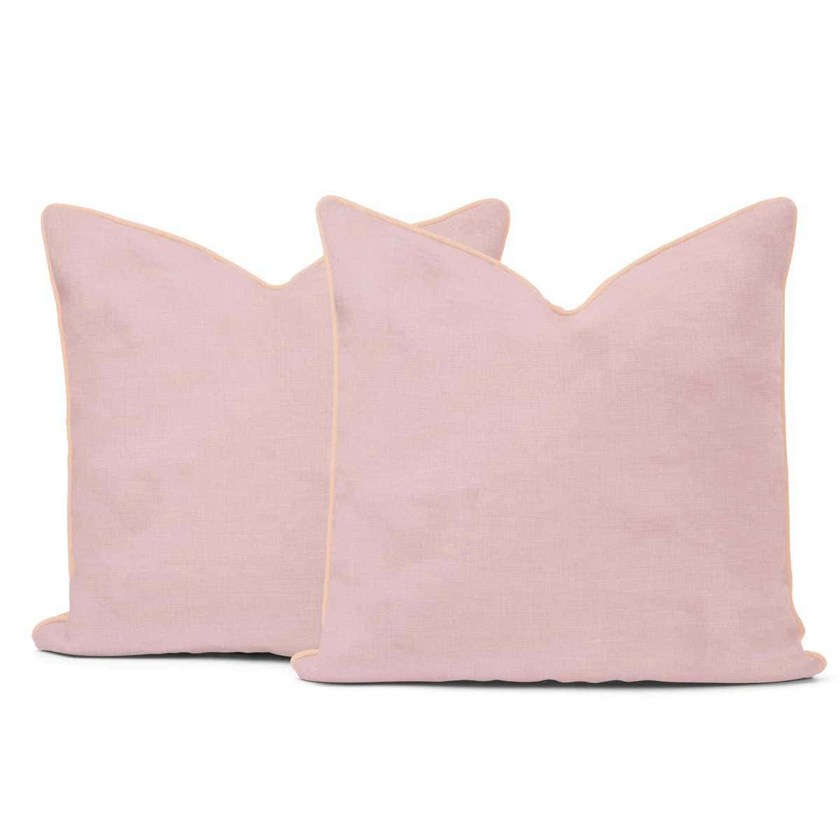 Fundas de almohada de lino ELNY, juego de 2, ultra suaves,