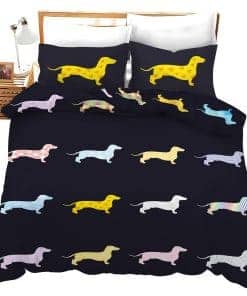 Set de Funda Nórdica de 3 Piezas con Estampado de Perro