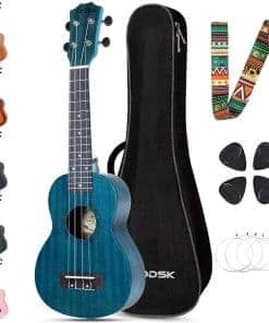 Ukulele Azul AODSK para Principiantes de 23 Pulgadas