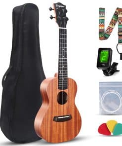 Ukulele Concierto de Caoba Maciza de 23 Pulgadas para