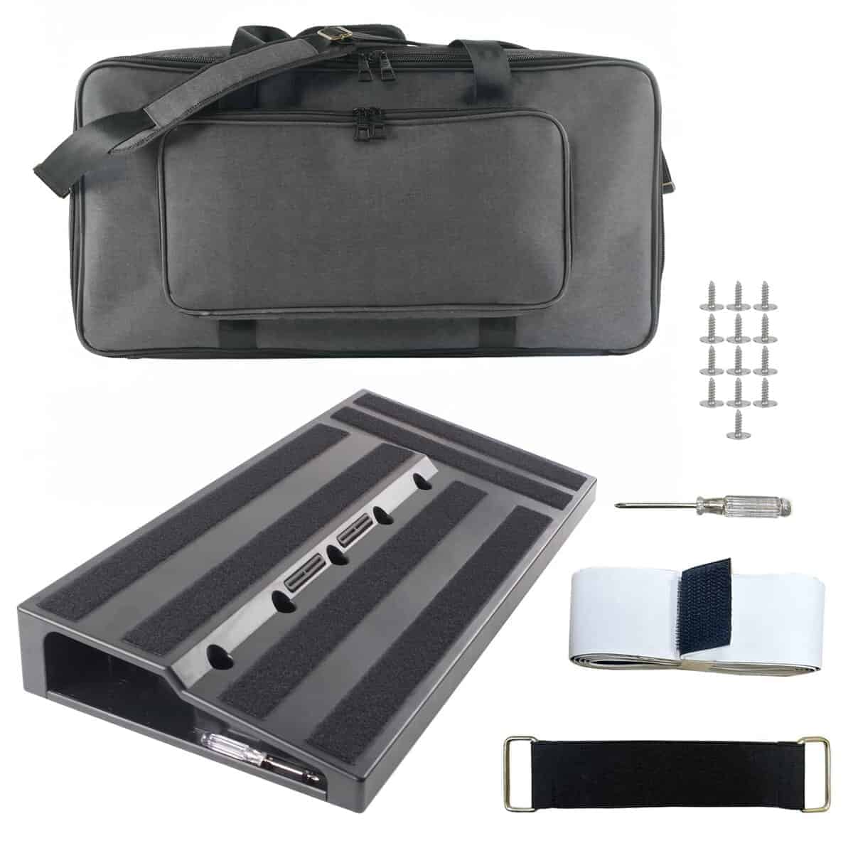 Tablero de pedal de guitarra Elvaesther 22.04" x 11.02" con