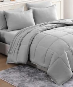 Set de Cama Twin XL Casa Platino Pre-Lavado - Microfibra