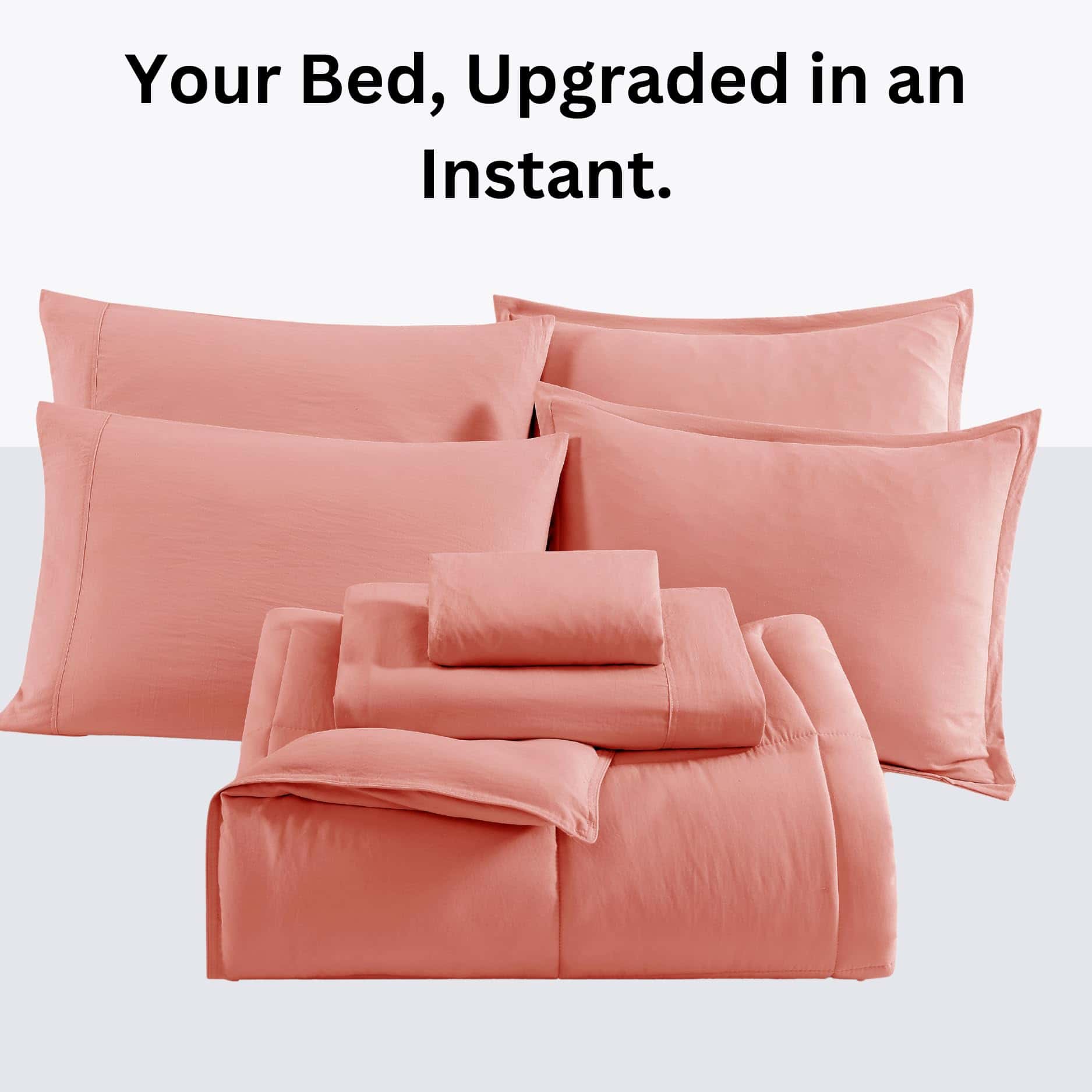 Set de Edredón Twin XL Casa Platino -Rosa Amanecer - Imagen 7