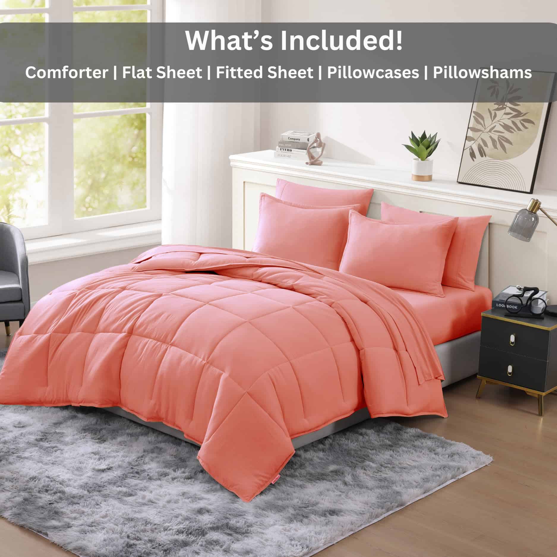 Set de Edredón Twin XL Casa Platino -Rosa Amanecer - Imagen 8