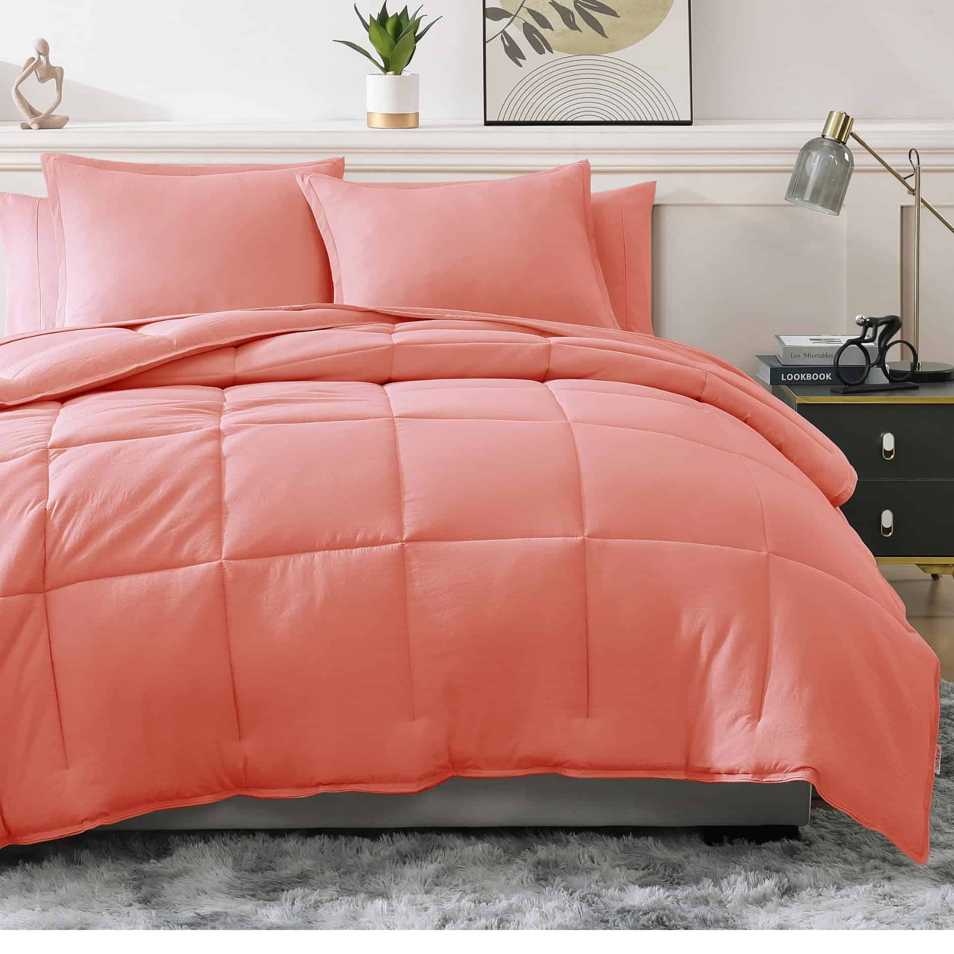 Set de Edredón Twin XL Casa Platino -Rosa Amanecer - Imagen 3