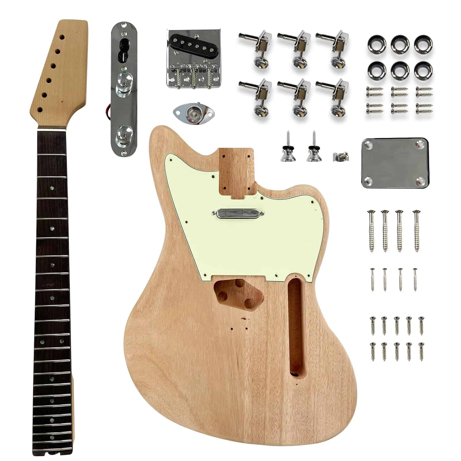 Kit de Guitarra Eléctrica DIY KGD JA, -Palo de Rosa