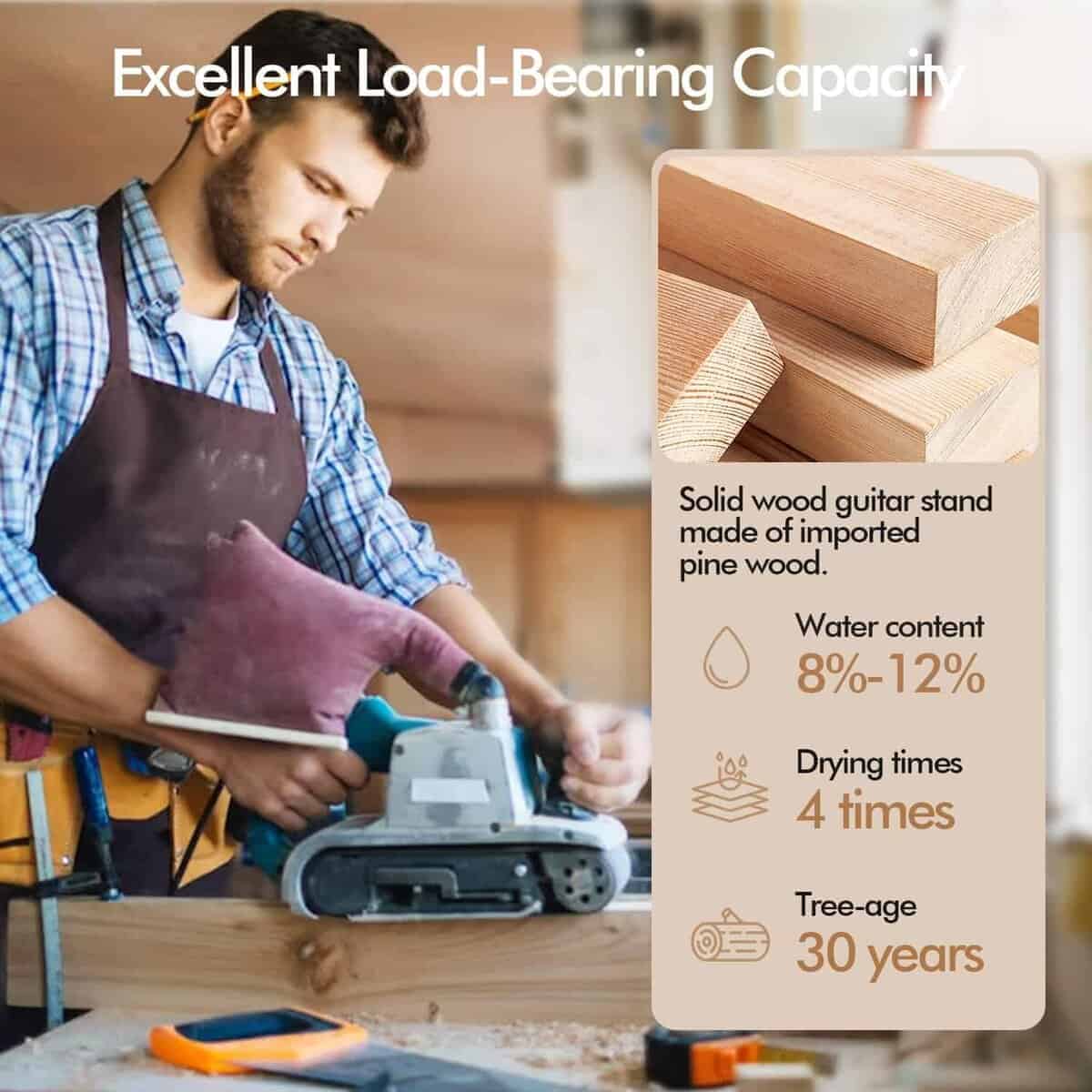 Soporte de Guitarra, Estante para Estuche de Guitarra de - Imagen 5