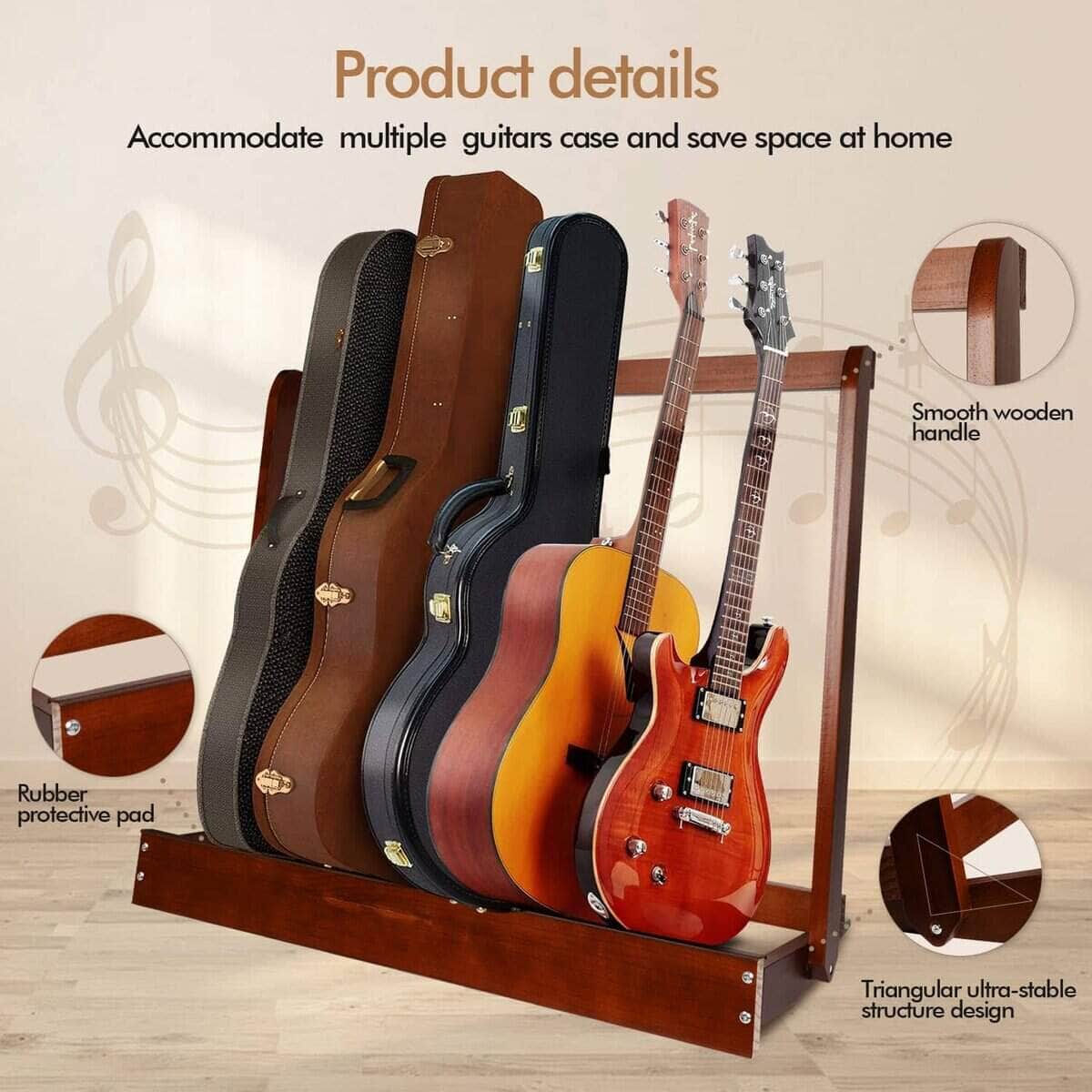 Soporte de Guitarra, Estante para Estuche de Guitarra de - Imagen 4