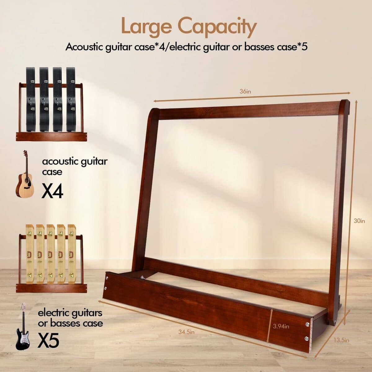 Soporte de Guitarra, Estante para Estuche de Guitarra de - Imagen 3