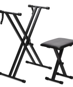 Conjunto de Soportes y Banco para Teclado Jdfdexc, Soporte