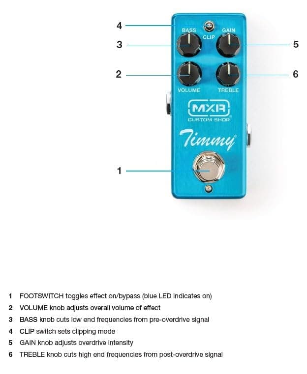 Pedal de Efectos de Guitarra Overdrive MXR CSP027 Timmy en - Imagen 8