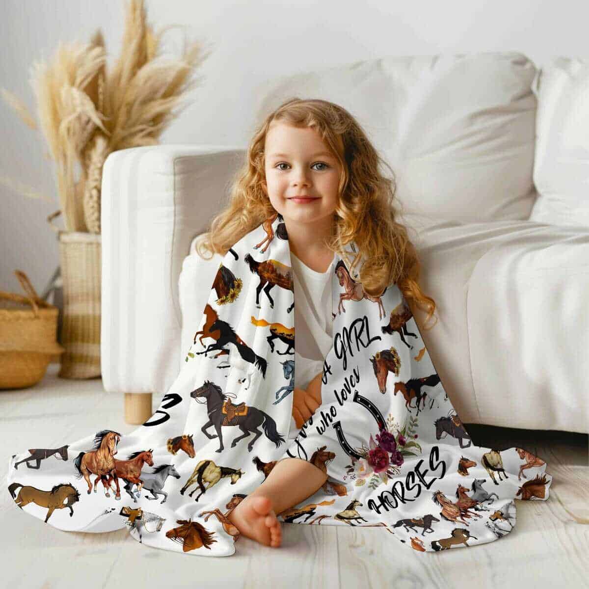 Manta de Caballo Tinerpoim, Regalos de Caballo para Niñas - Imagen 5