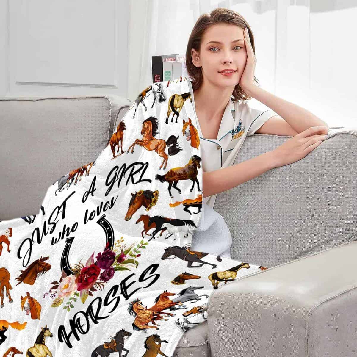 Manta de Caballo Tinerpoim, Regalos de Caballo para Niñas - Imagen 4