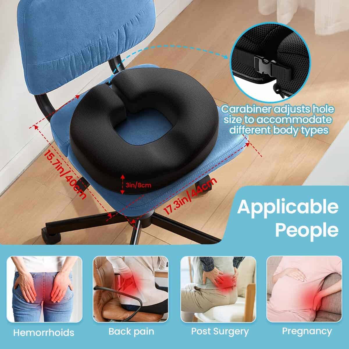 Cojín de Asiento para Donas Benazcap para Alivio del Dolor - Imagen 3