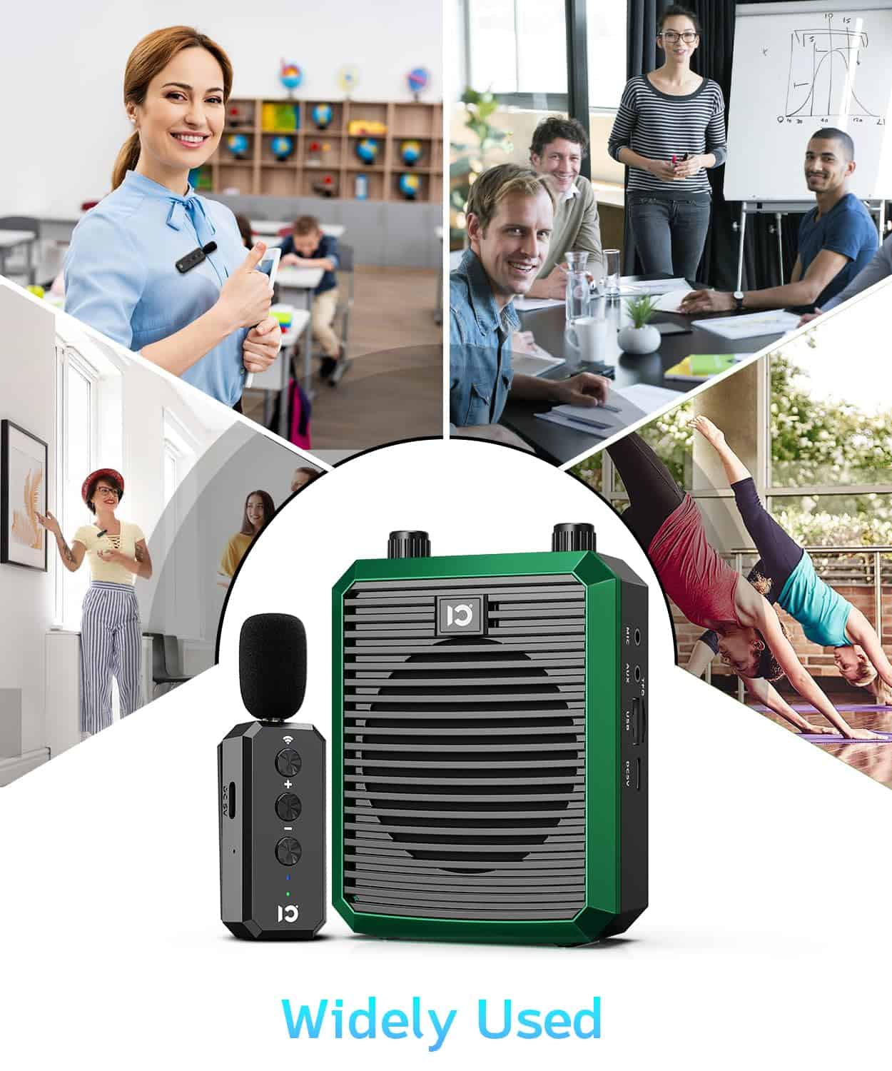 Amplificador de Voz SHIDU con Micrófono Lavalier - Imagen 7