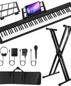Piano Digital de 88 Teclas Tamaño Completo con Peso